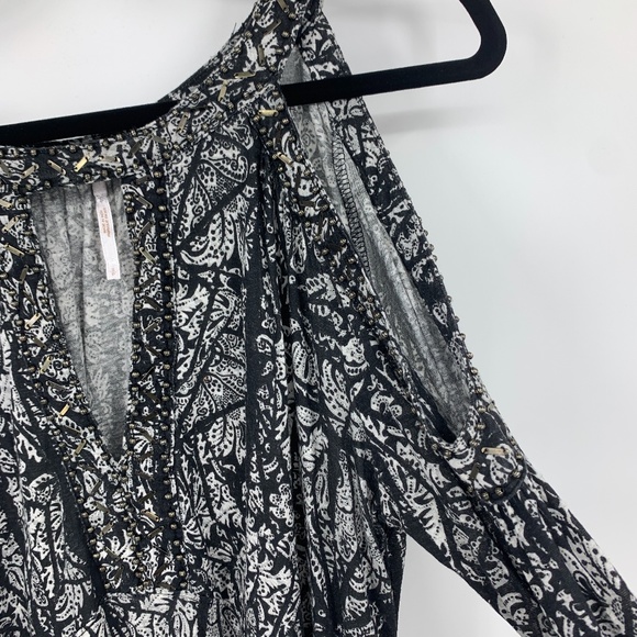 Free People small tunic top cold shoulder keyhole - Picture 2 of 7